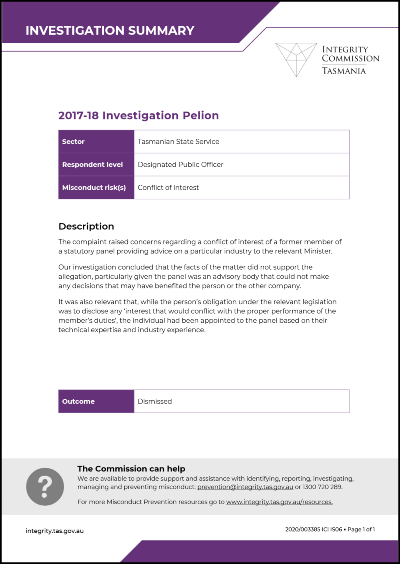 Investigation Pelion