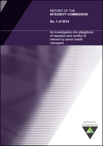 Cover of report 1 of 2014